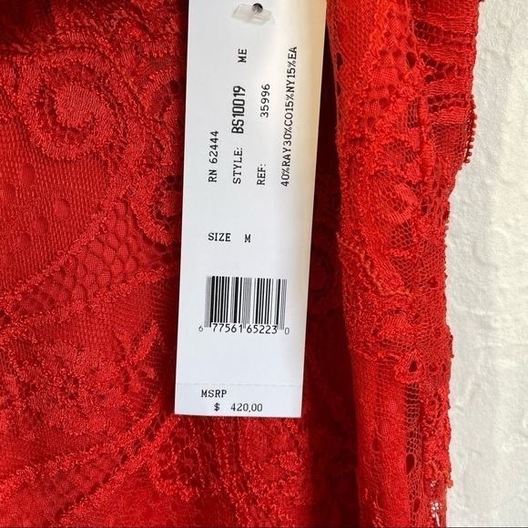 NEW Nicole Miller Embroidered Lace Bodycon Party Dress - Picture 12 of 14